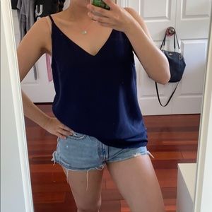 Dynamite - V Neck Navy Blue Camisole NWOT